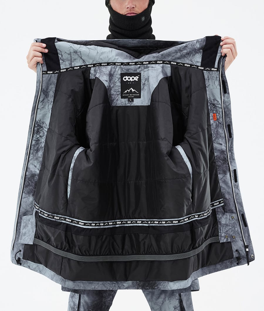 Dope Adept Snowboardjacke Herren Grau Blau Schwarz | 851-EAYLUB