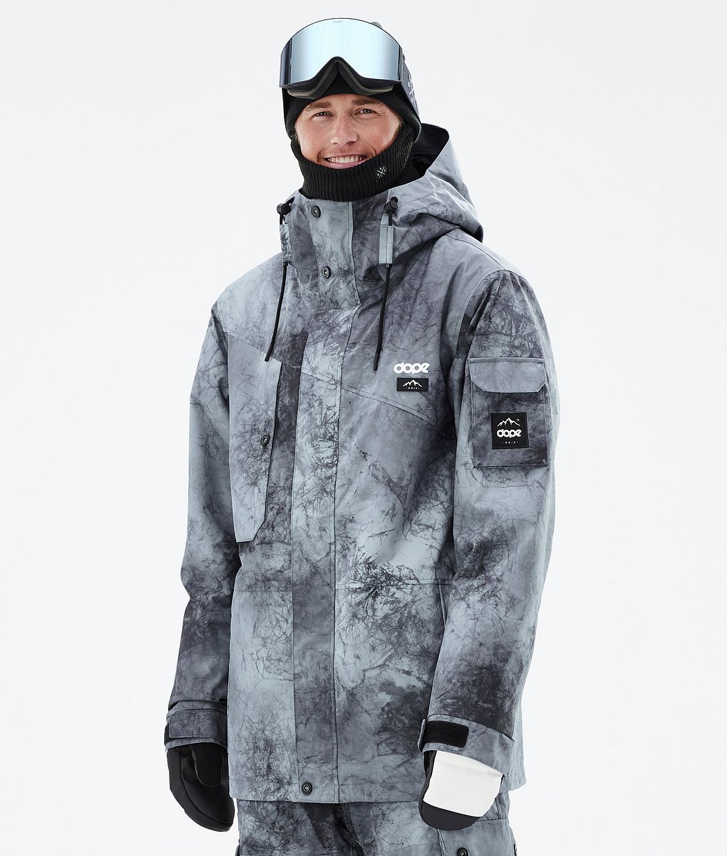 Dope Adept Snowboardjacke Herren Grau Blau Schwarz | 851-EAYLUB