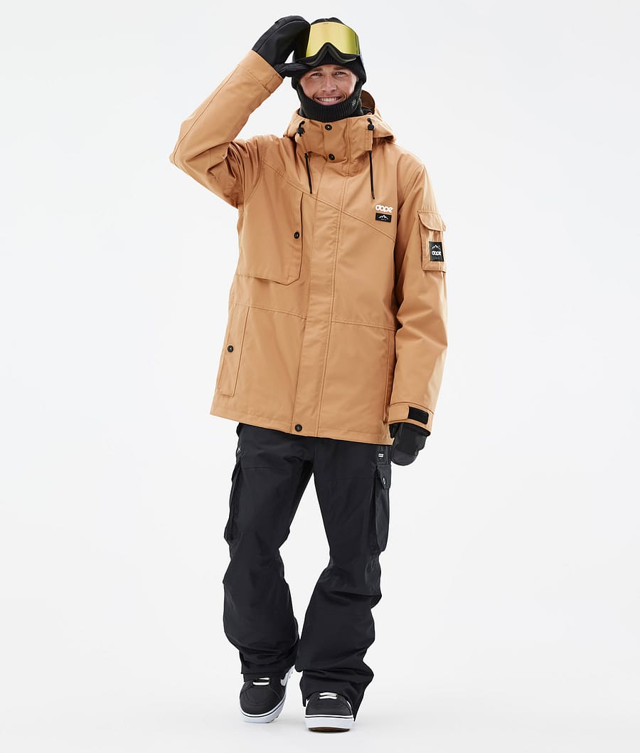 Dope Adept Snowboardjacke Herren Khaki Gelb | 968-EJQCFY