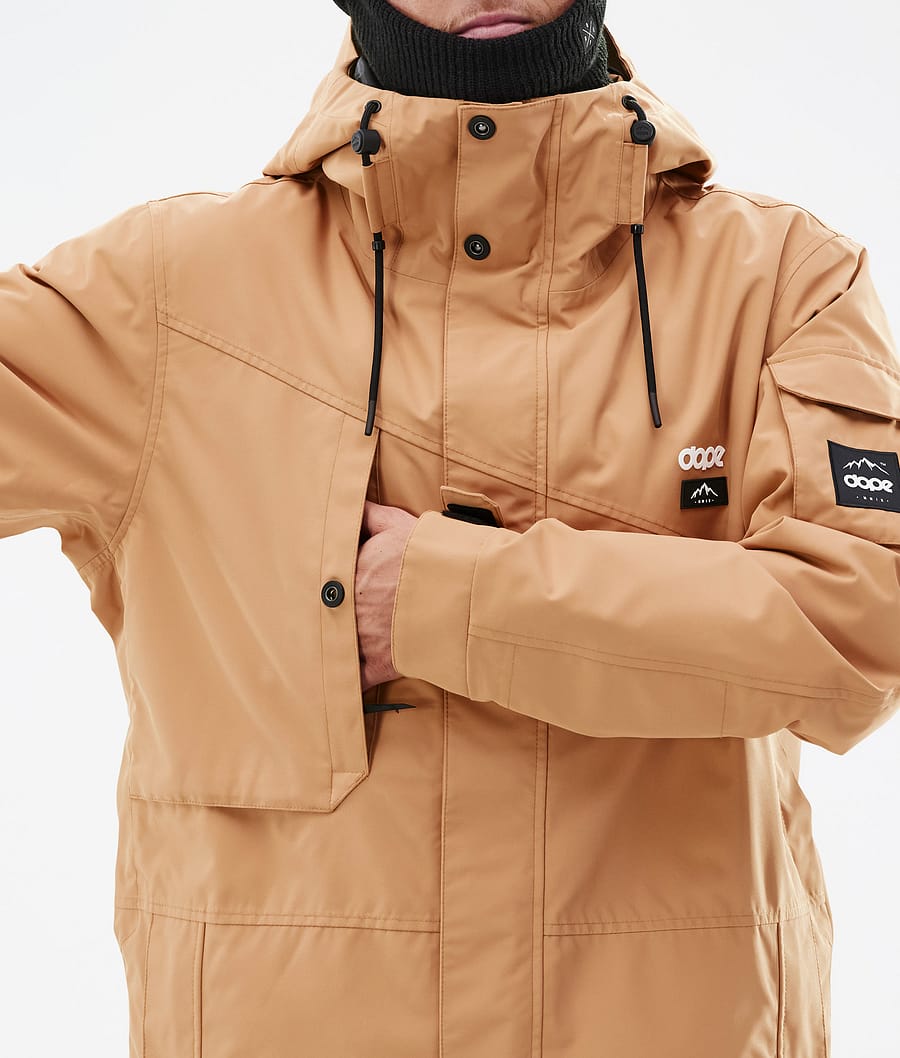 Dope Adept Snowboardjacke Herren Khaki Gelb | 968-EJQCFY