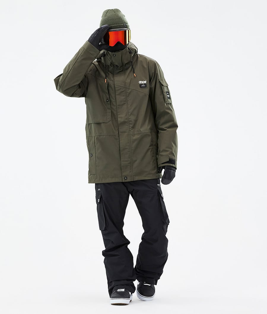 Dope Adept Snowboardjacke Herren Olivgrün Grün | 791-CUOGVW