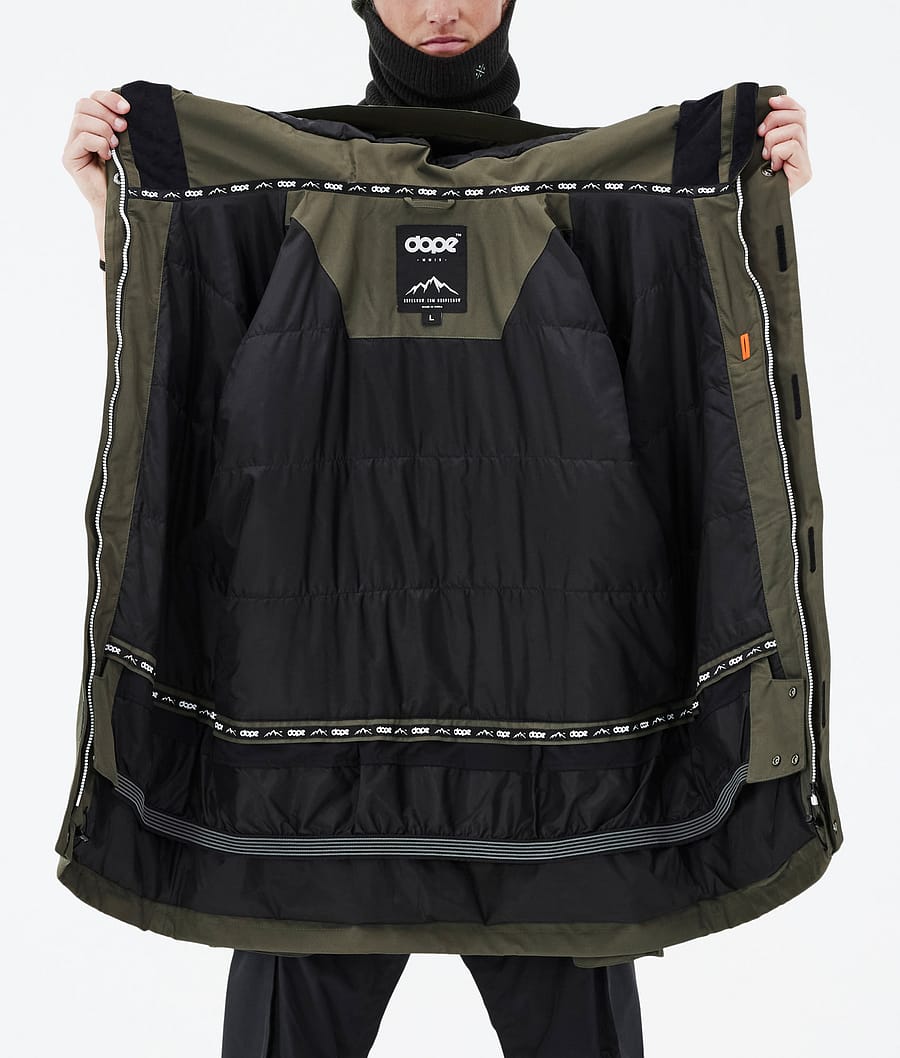 Dope Adept Snowboardjacke Herren Olivgrün Grün | 791-CUOGVW