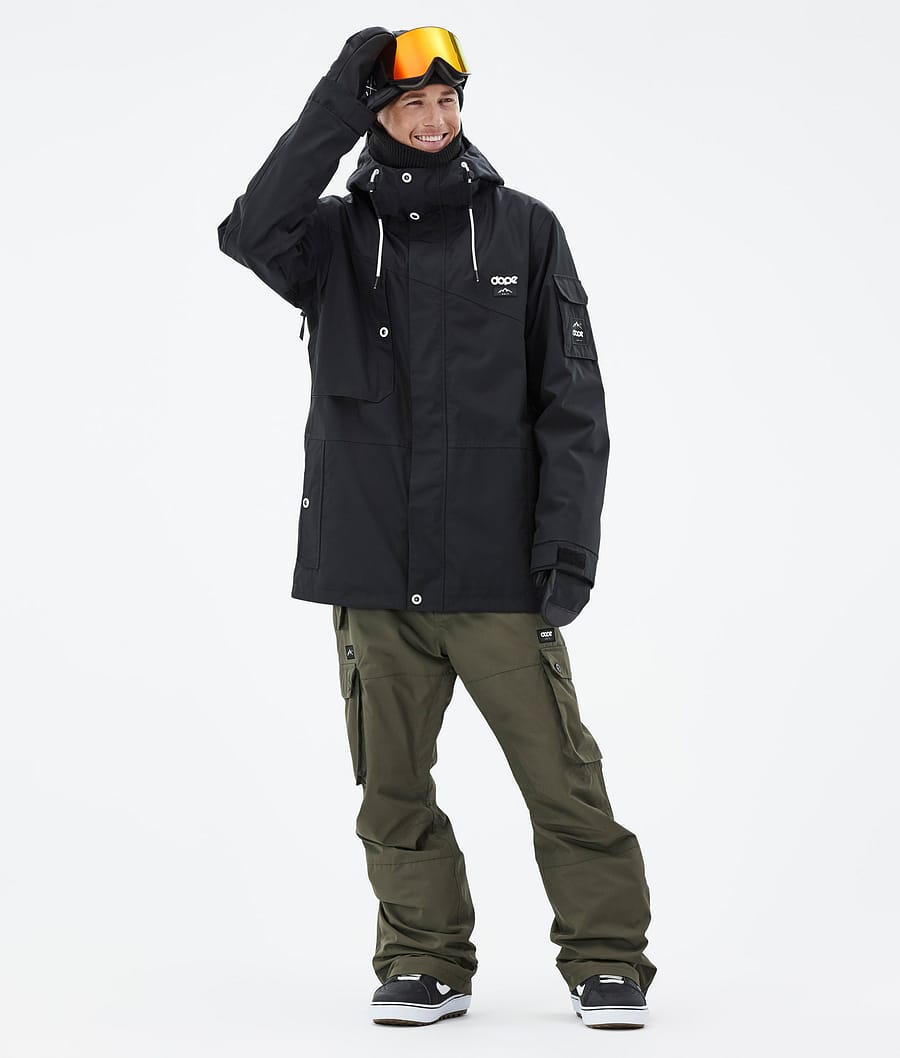 Dope Adept Snowboardjacke Herren Schwarz | 836-EHDRZA