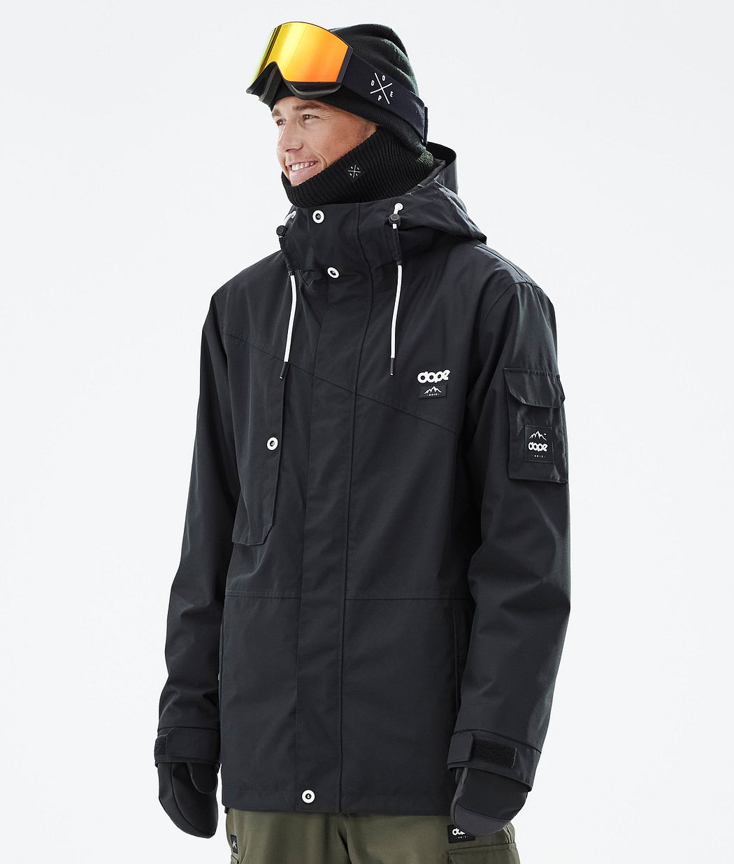 Dope Adept Snowboardjacke Herren Schwarz | 836-EHDRZA