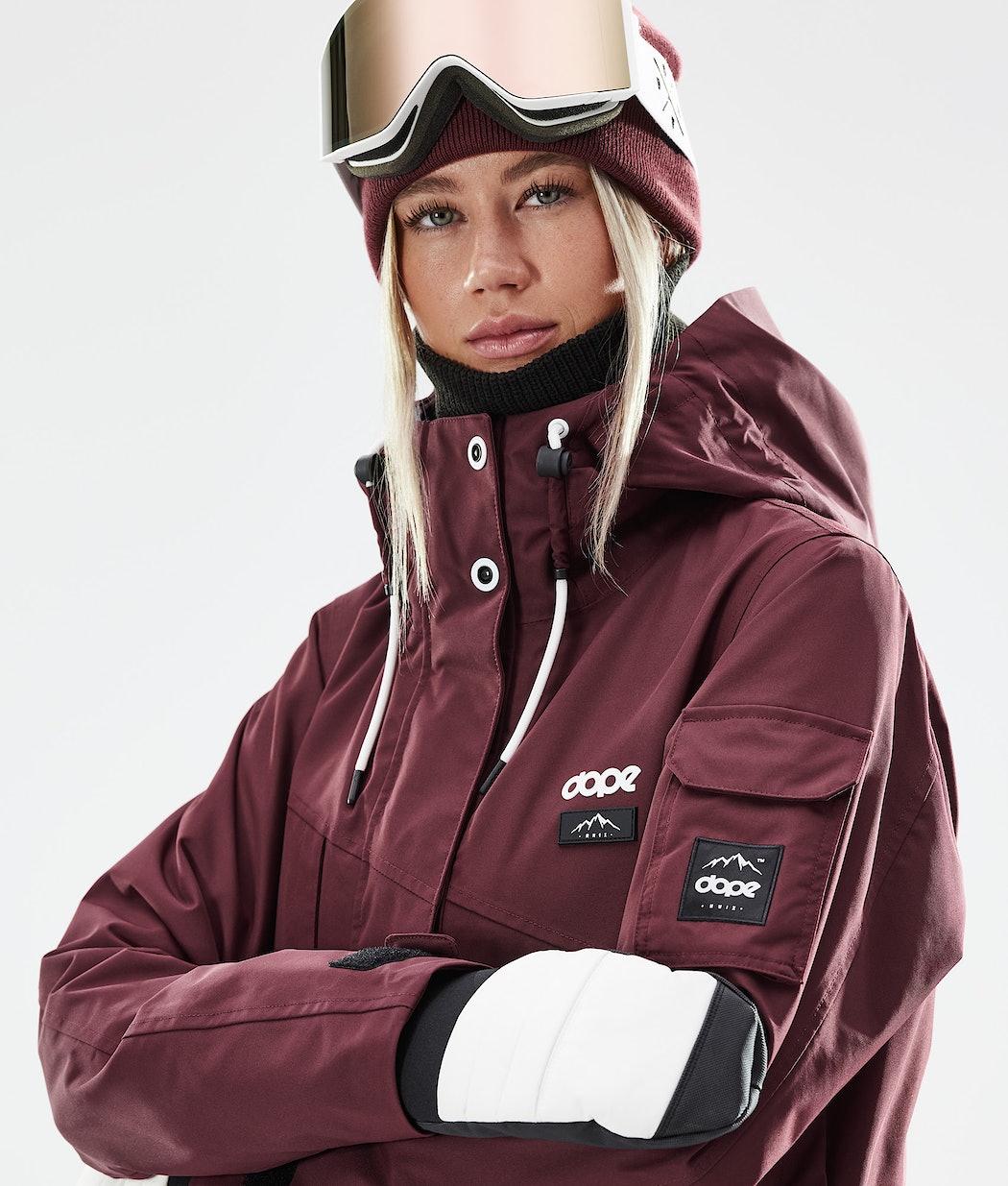 Dope Adept W 2021 Snowboardjacke Damen Bordeaux | 491-TMNRHI