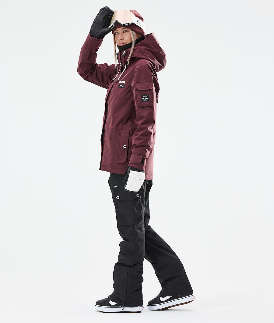 Dope Adept W 2021 Snowboardjacke Damen Bordeaux | 491-TMNRHI