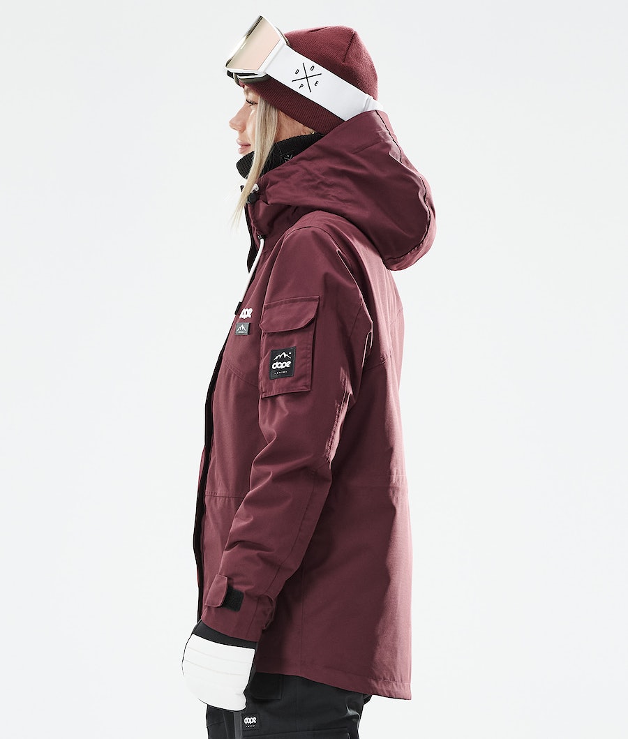 Dope Adept W 2021 Snowboardjacke Damen Bordeaux | 491-TMNRHI