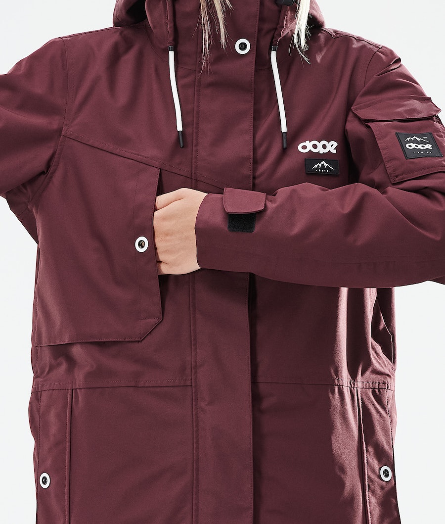 Dope Adept W 2021 Snowboardjacke Damen Bordeaux | 491-TMNRHI