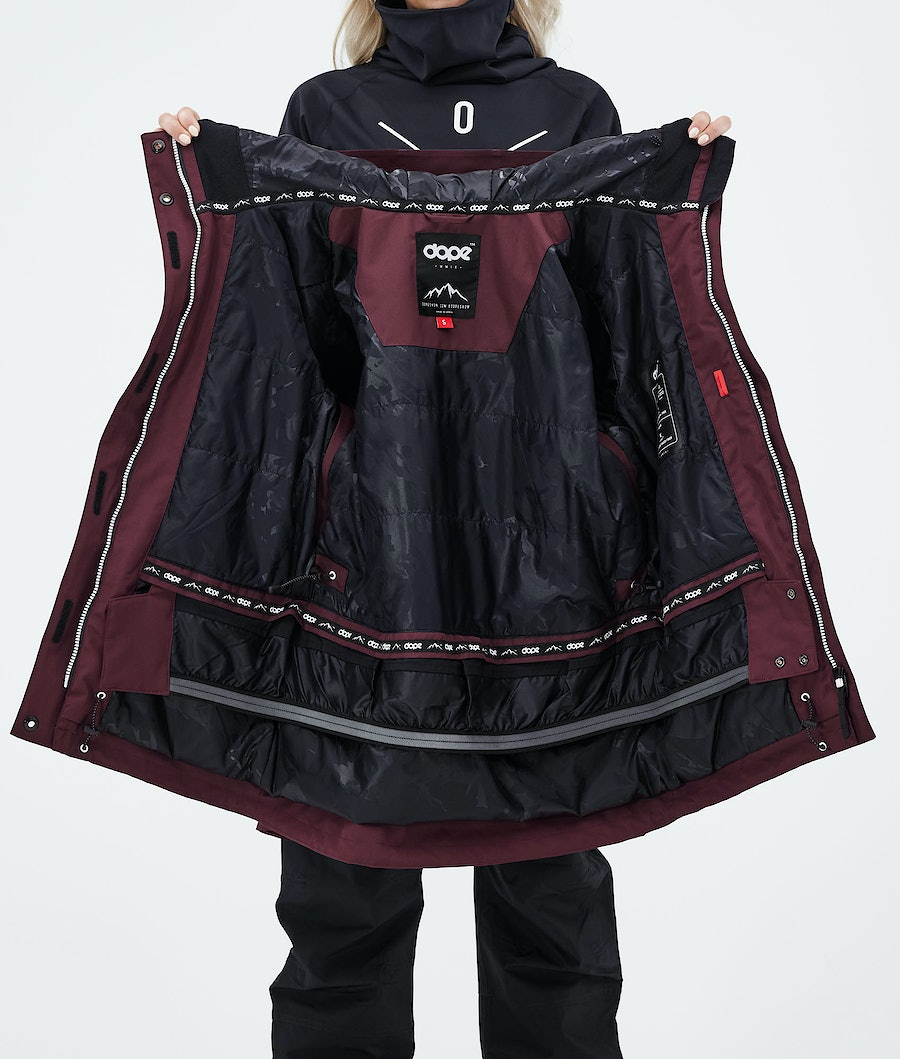 Dope Adept W 2021 Snowboardjacke Damen Bordeaux | 491-TMNRHI