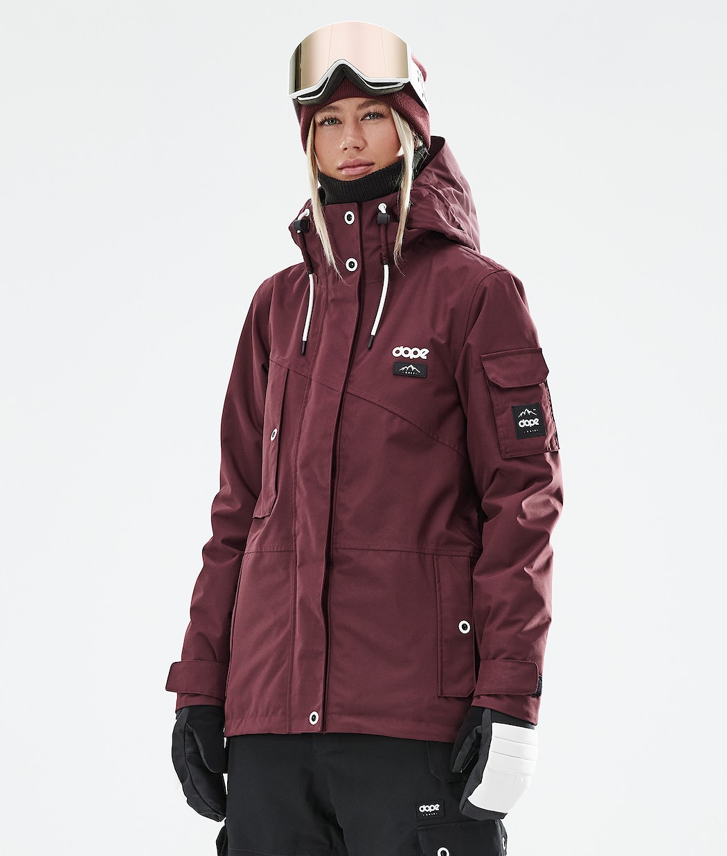 Dope Adept W 2021 Snowboardjacke Damen Bordeaux | 491-TMNRHI
