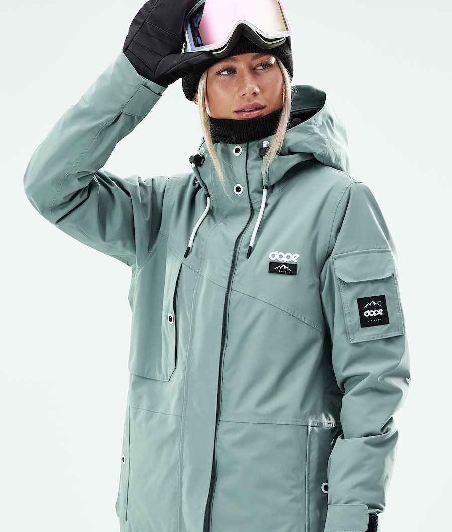 Dope Adept W 2021 Snowboardjacke Damen Grün | 820-LZBXWQ