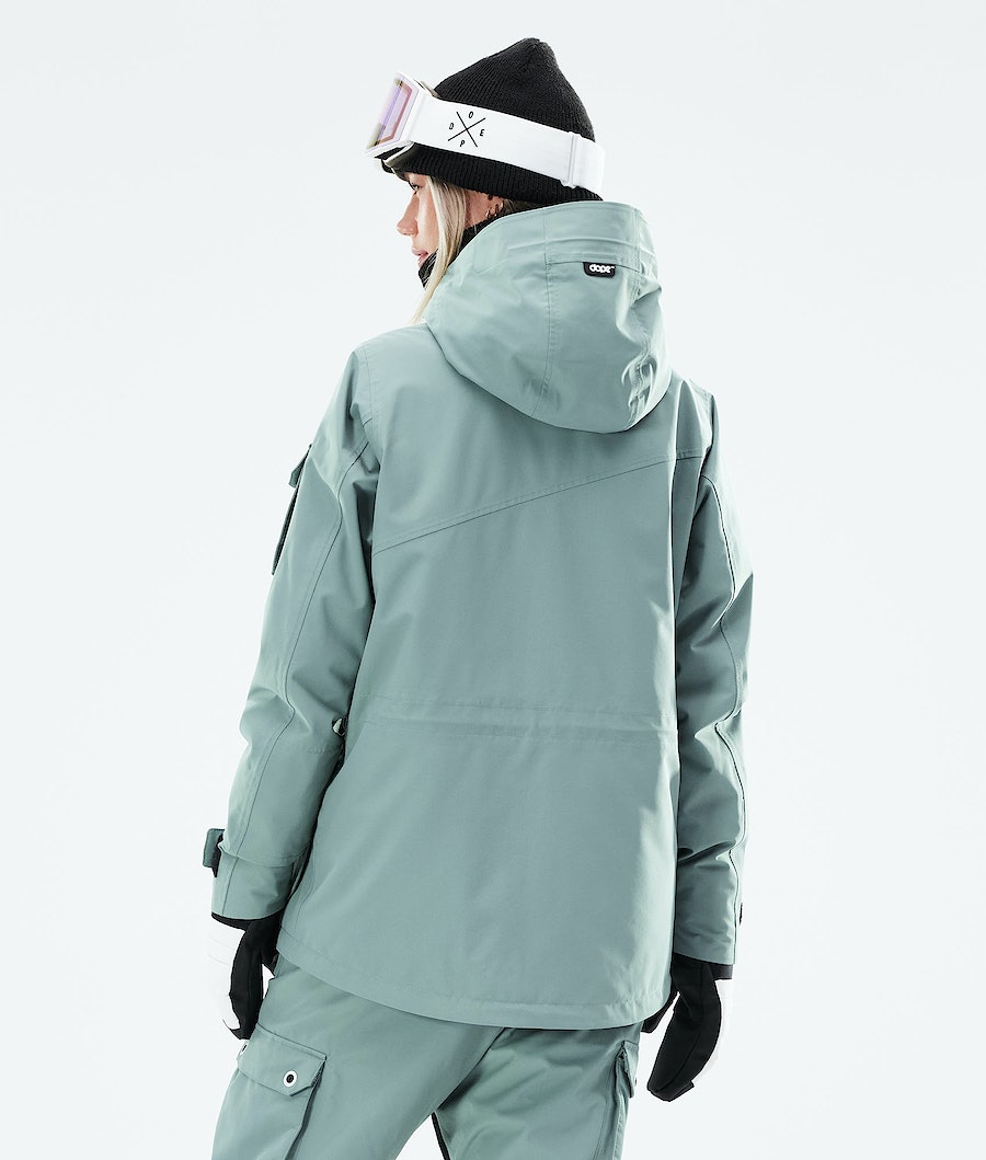 Dope Adept W 2021 Snowboardjacke Damen Grün | 820-LZBXWQ