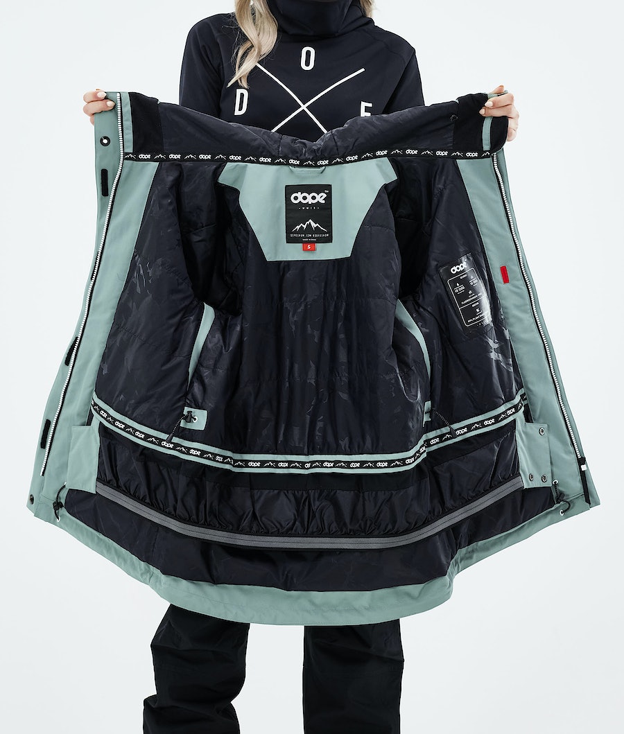 Dope Adept W 2021 Snowboardjacke Damen Grün | 820-LZBXWQ