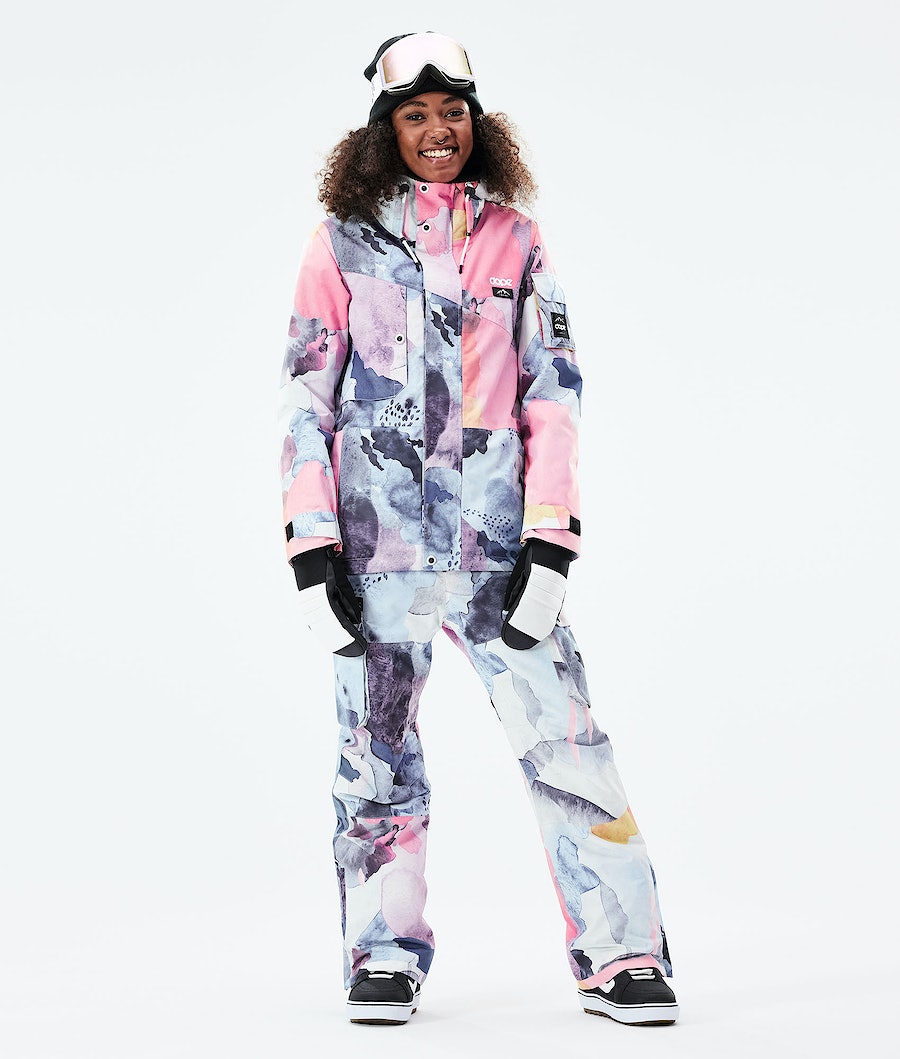 Dope Adept W 2021 Snowboardjacke Damen Mehrfarbig Rosa | 932-QMUNHP