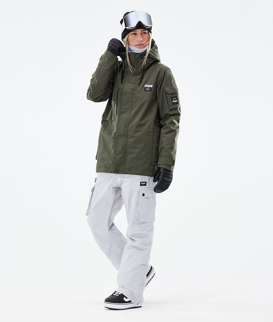 Dope Adept W 2021 Snowboardjacke Damen Olivgrün Grün | 513-UMYIGP