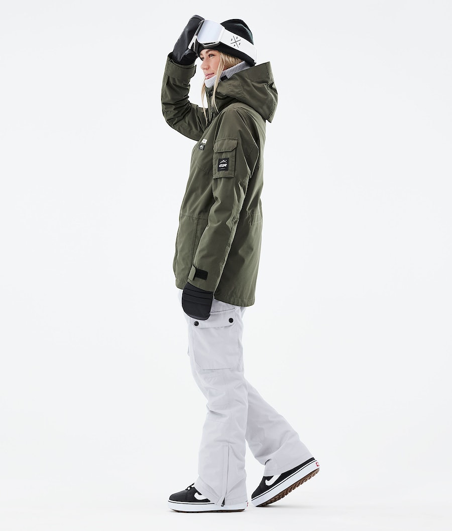 Dope Adept W 2021 Snowboardjacke Damen Olivgrün Grün | 513-UMYIGP