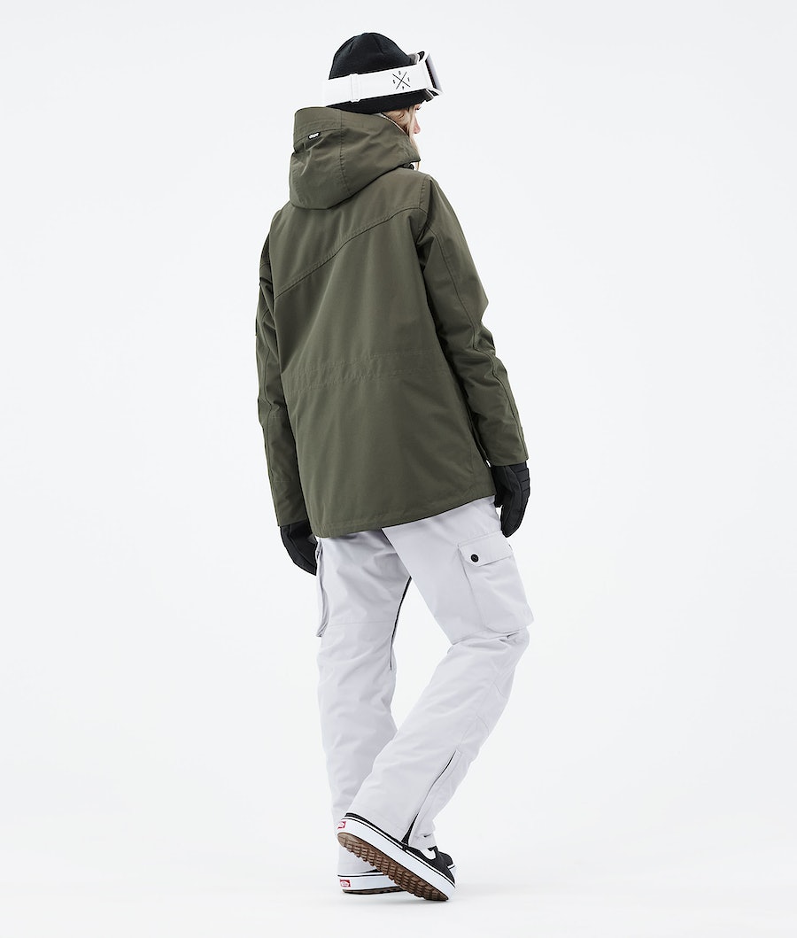 Dope Adept W 2021 Snowboardjacke Damen Olivgrün Grün | 513-UMYIGP