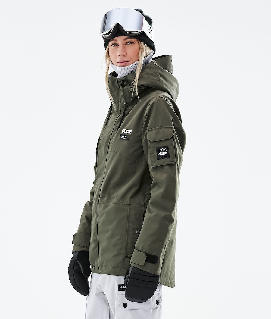 Dope Adept W 2021 Snowboardjacke Damen Olivgrün Grün | 513-UMYIGP