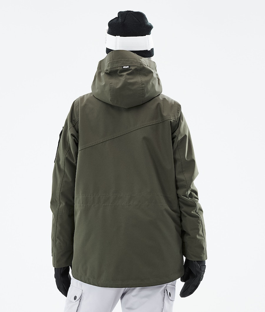 Dope Adept W 2021 Snowboardjacke Damen Olivgrün Grün | 513-UMYIGP