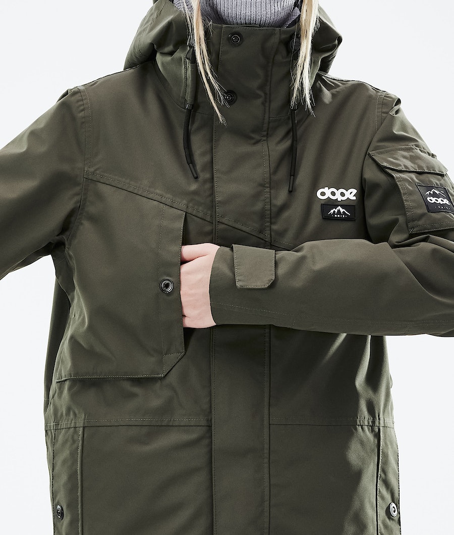 Dope Adept W 2021 Snowboardjacke Damen Olivgrün Grün | 513-UMYIGP