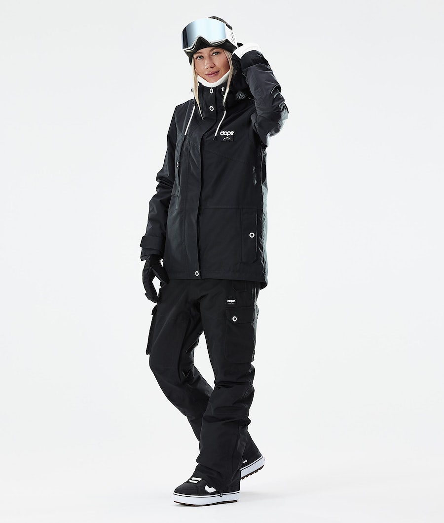 Dope Adept W 2021 Snowboardjacke Damen Schwarz | 268-YNODIS