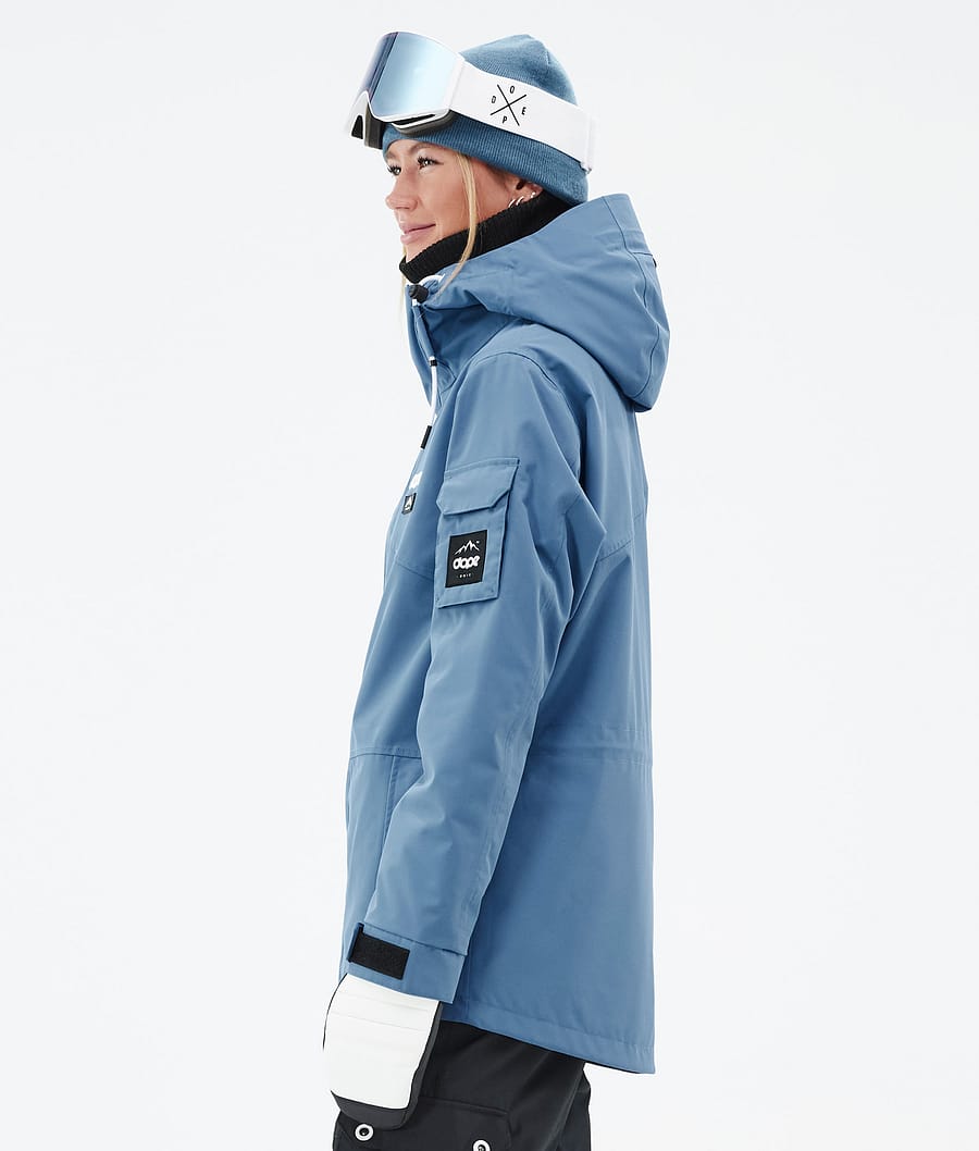 Dope Adept W Snowboardjacke Damen Blau Grau | 105-USKDTO