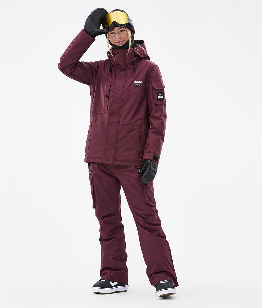 Dope Adept W Snowboardjacke Damen Bordeaux | 742-RNUQIF