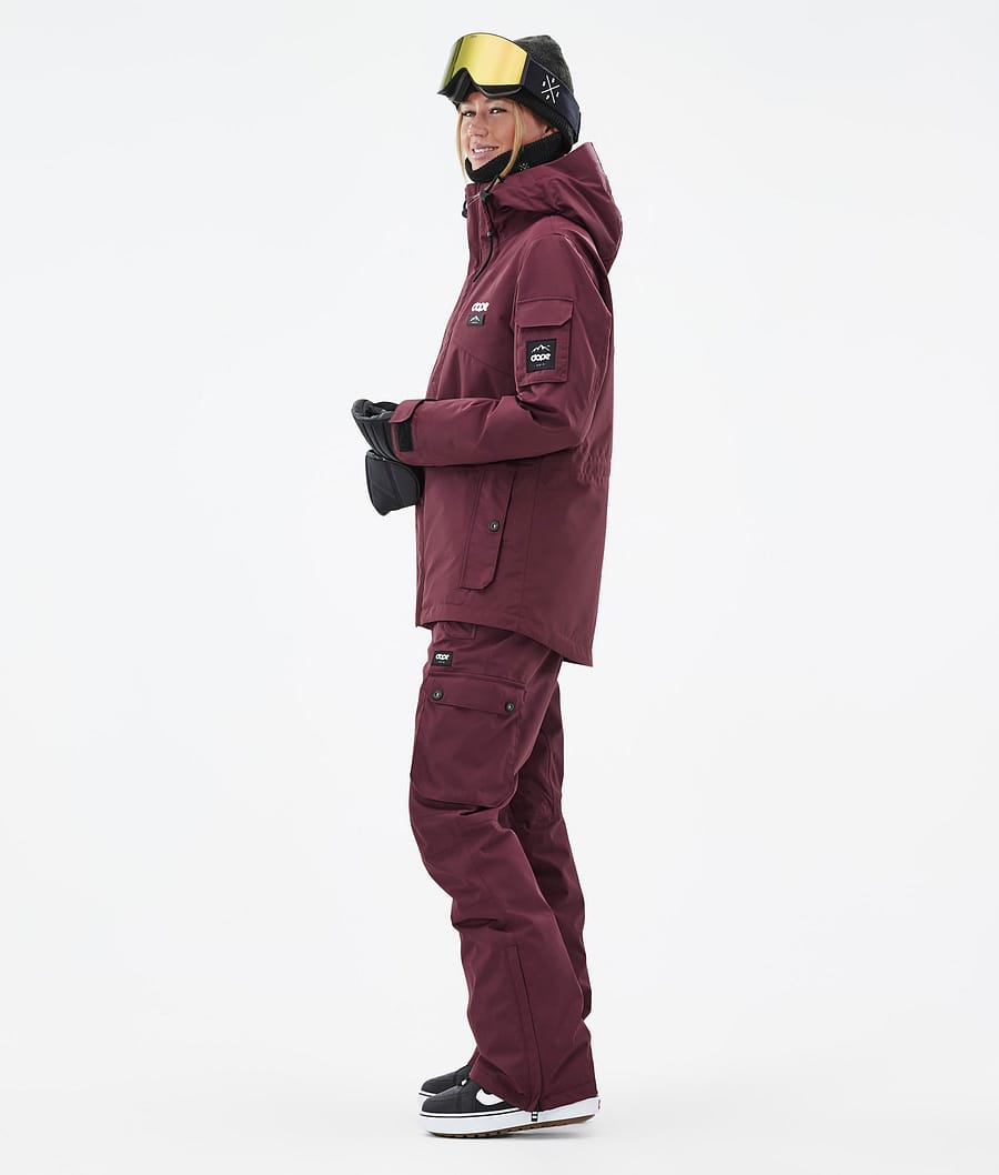 Dope Adept W Snowboardjacke Damen Bordeaux | 742-RNUQIF