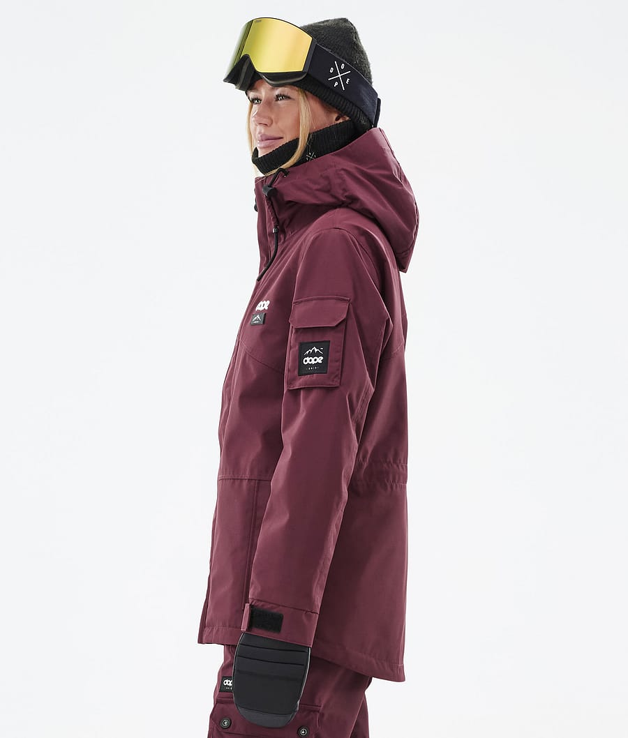 Dope Adept W Snowboardjacke Damen Bordeaux | 742-RNUQIF