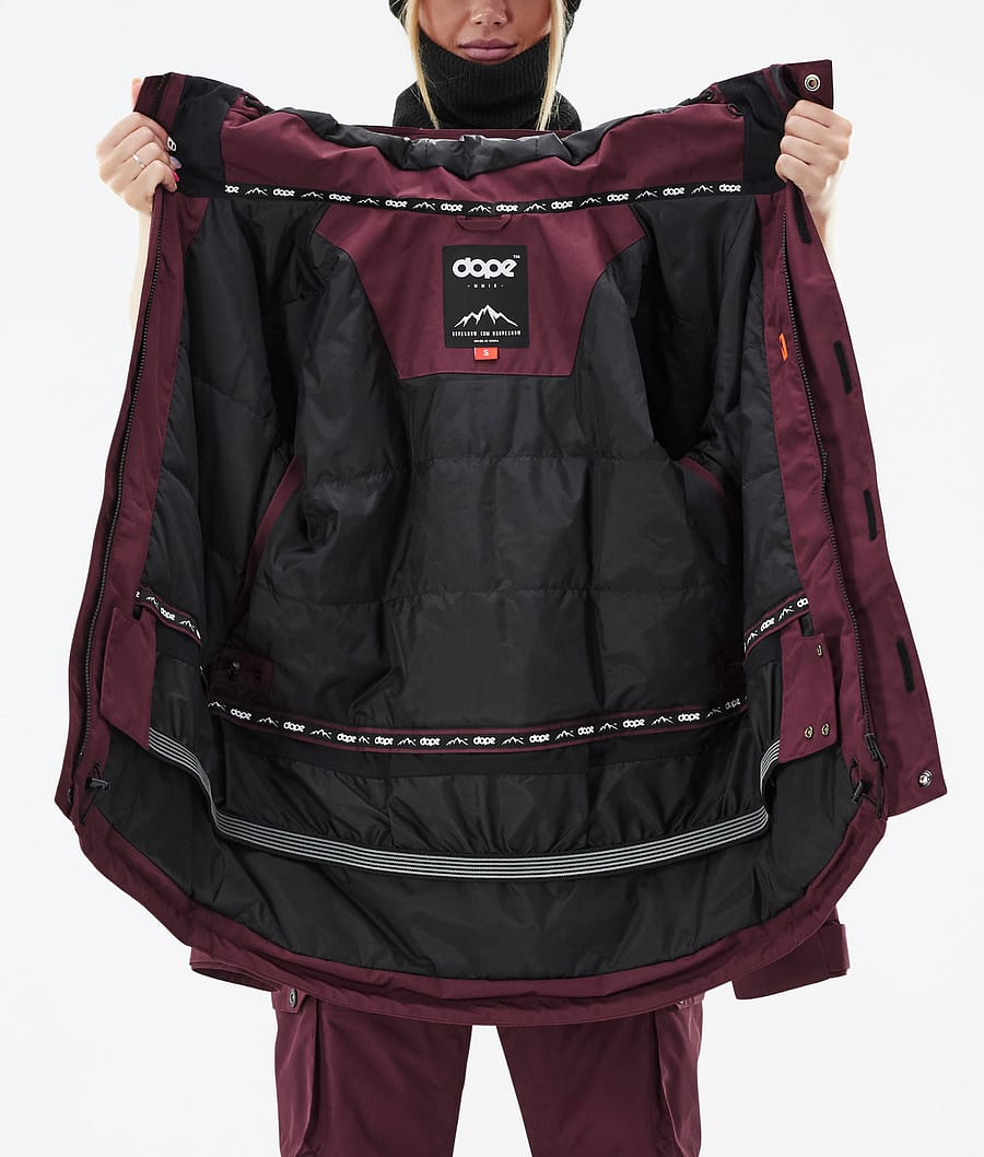 Dope Adept W Snowboardjacke Damen Bordeaux | 742-RNUQIF