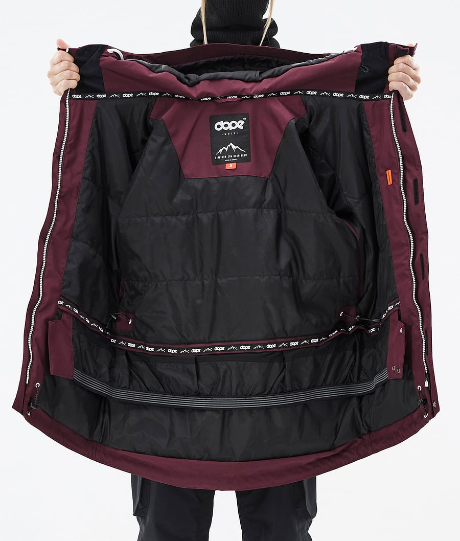 Dope Adept W Snowboardjacke Damen Bordeaux | 845-RNCEXF