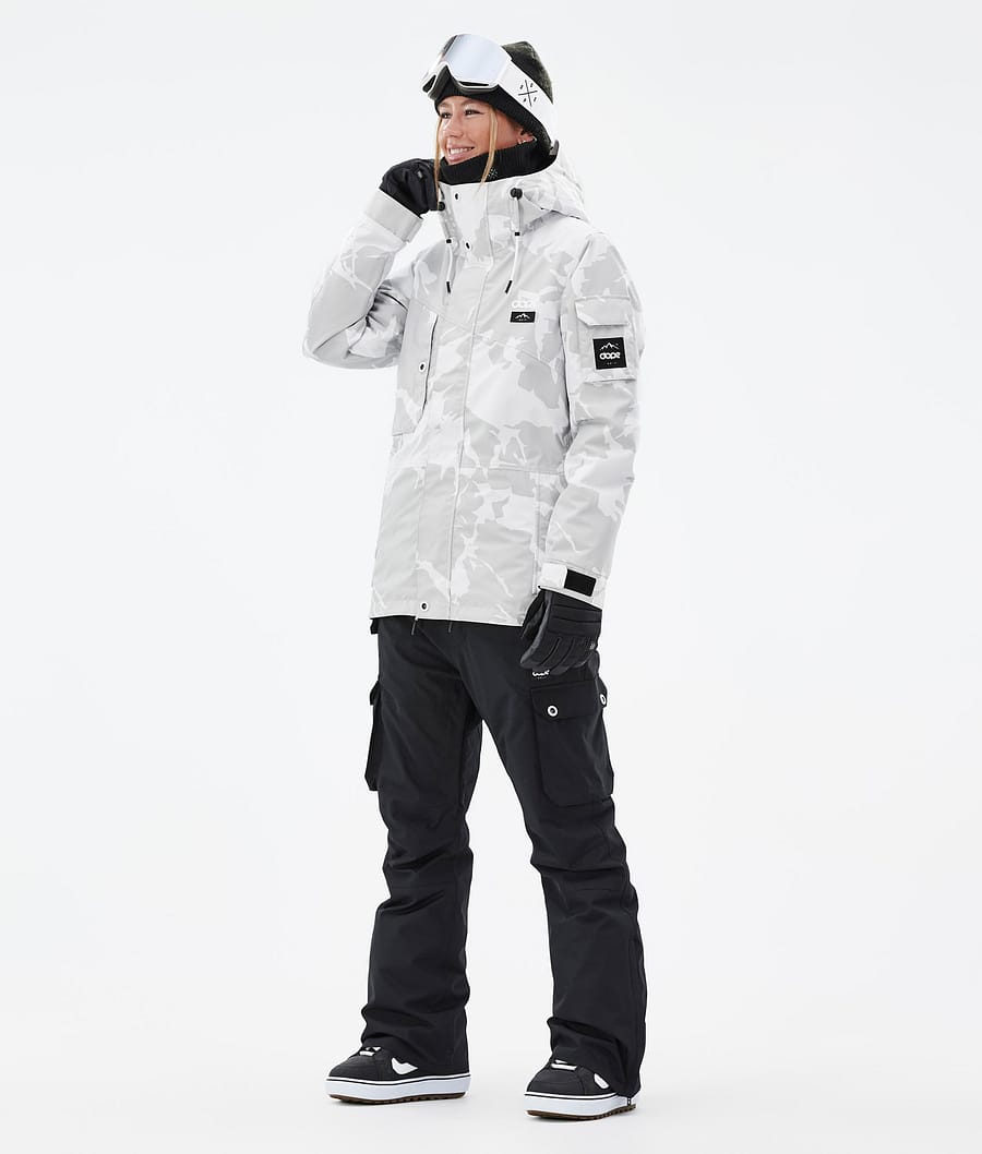 Dope Adept W Snowboardjacke Damen Grau Camouflage | 321-MDSCNO