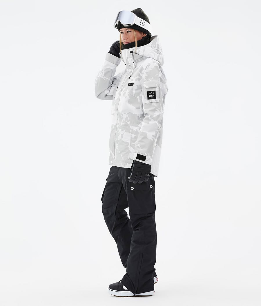 Dope Adept W Snowboardjacke Damen Grau Camouflage | 321-MDSCNO