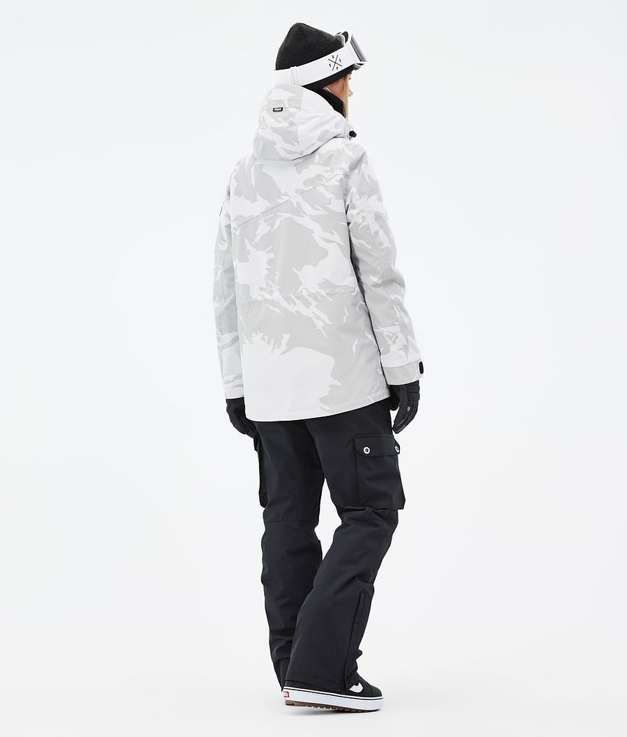 Dope Adept W Snowboardjacke Damen Grau Camouflage | 321-MDSCNO