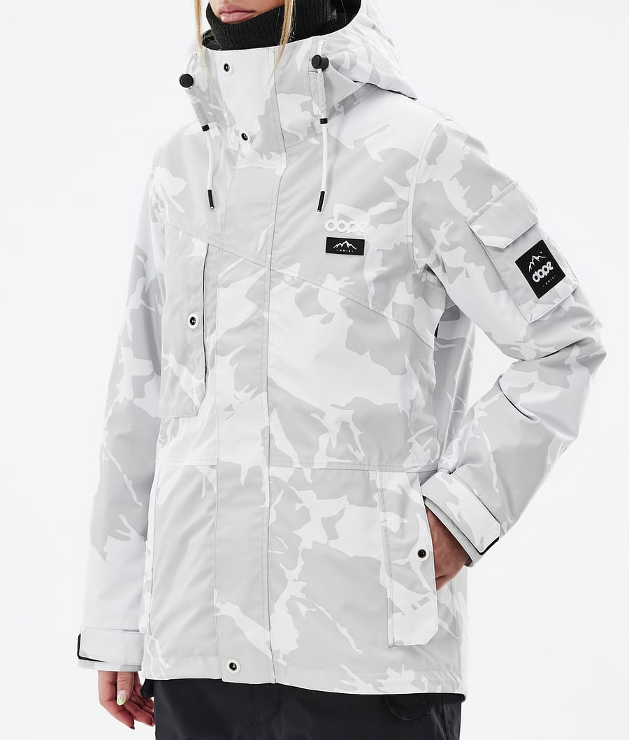 Dope Adept W Snowboardjacke Damen Grau Camouflage | 321-MDSCNO