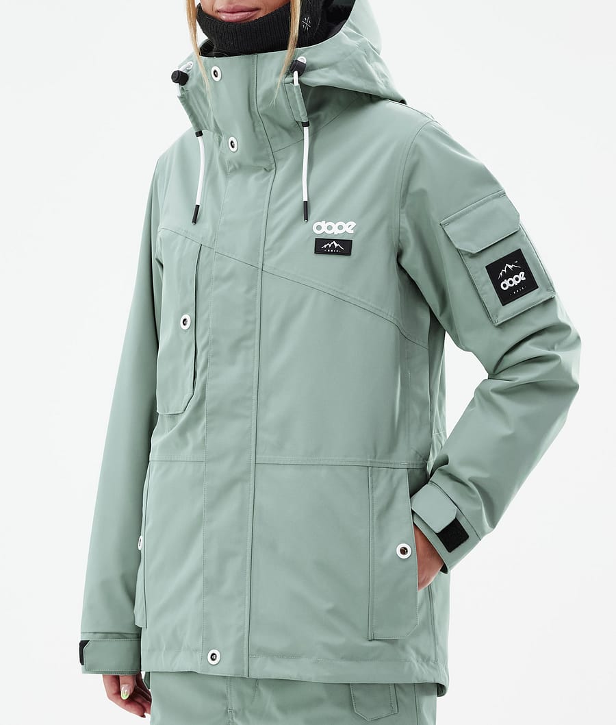 Dope Adept W Snowboardjacke Damen Grün | 536-MXBOKS