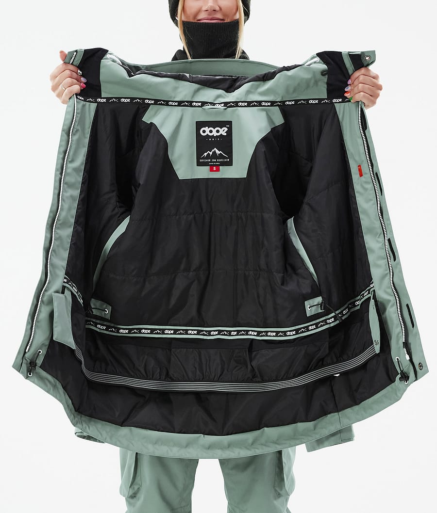 Dope Adept W Snowboardjacke Damen Grün | 536-MXBOKS