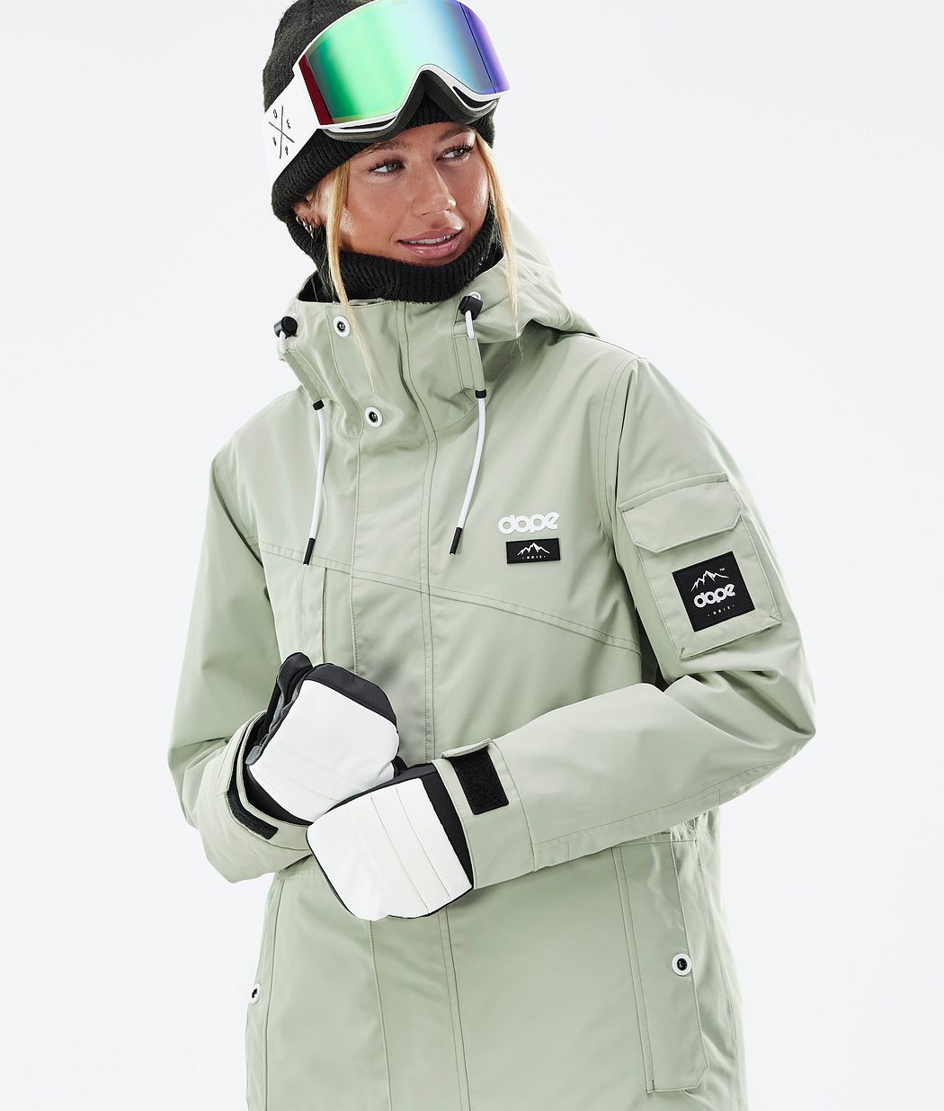 Dope Adept W Snowboardjacke Damen Grün | 786-SQUIDJ