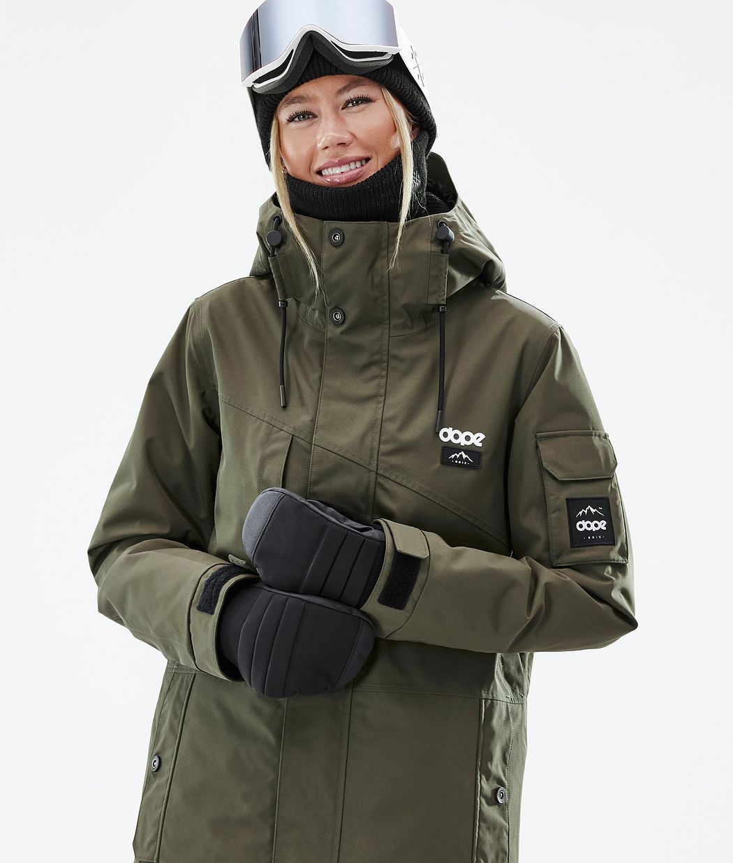 Dope Adept W Snowboardjacke Damen Olivgrün Grün | 837-VTHEGD