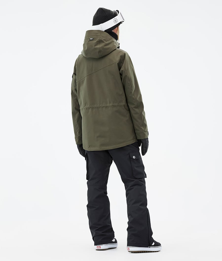 Dope Adept W Snowboardjacke Damen Olivgrün Grün | 837-VTHEGD