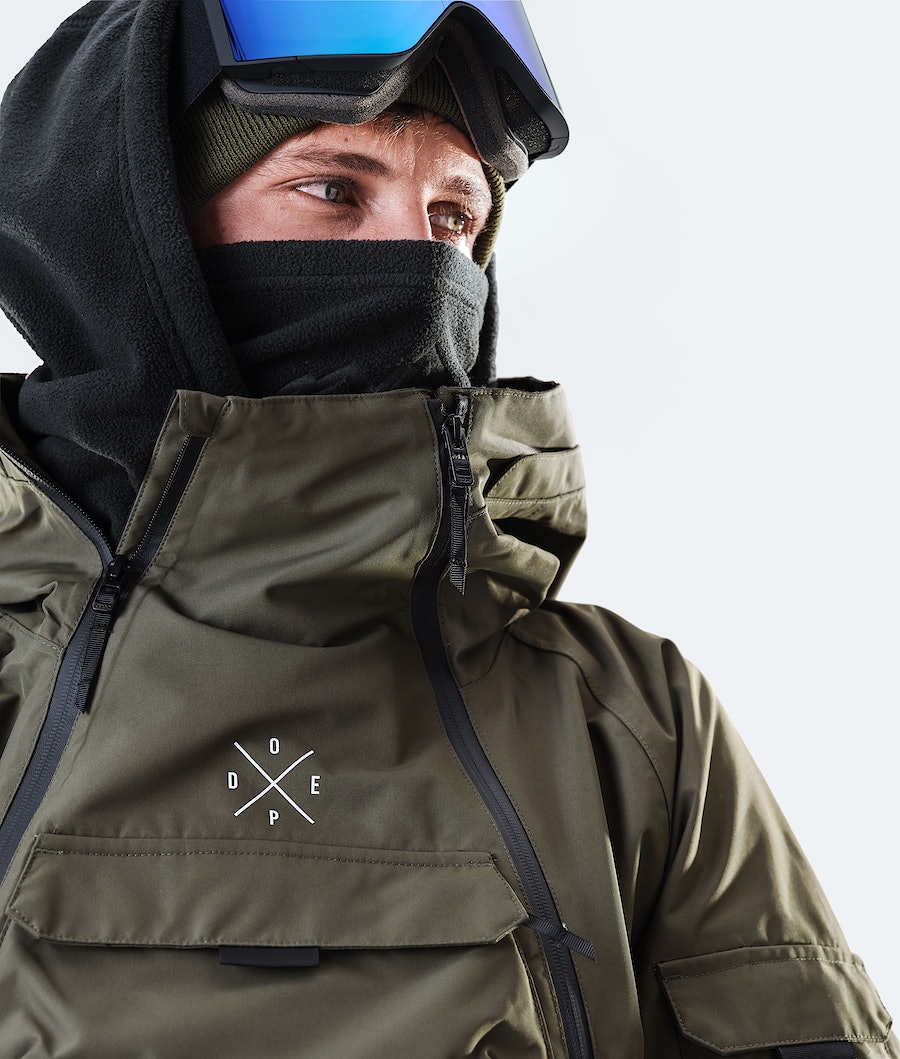 Dope Akin 2020 Snowboardjacke Herren Olivgrün Grün | 964-KRHNZI