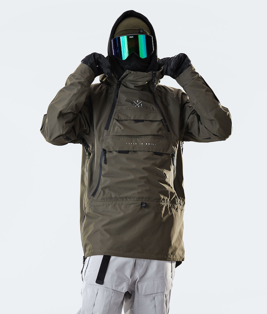 Dope Akin 2020 Snowboardjacke Herren Olivgrün Grün | 964-KRHNZI