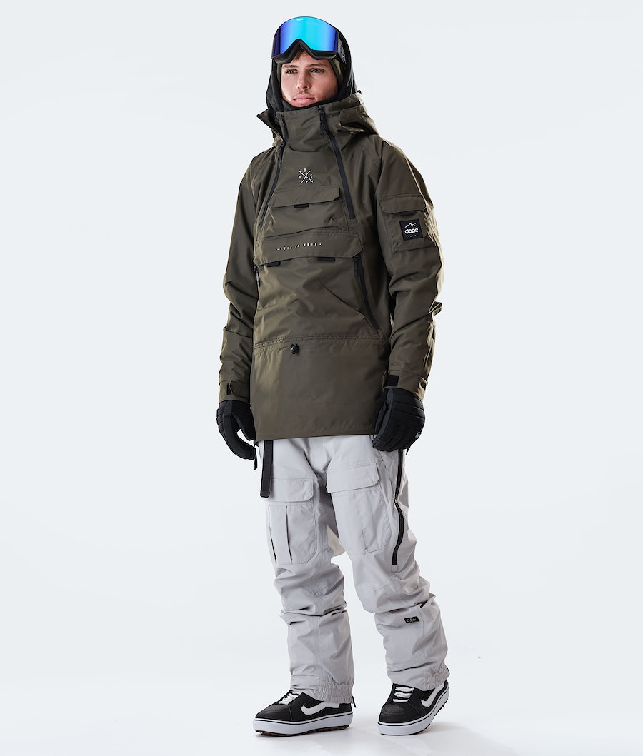 Dope Akin 2020 Snowboardjacke Herren Olivgrün Grün | 964-KRHNZI