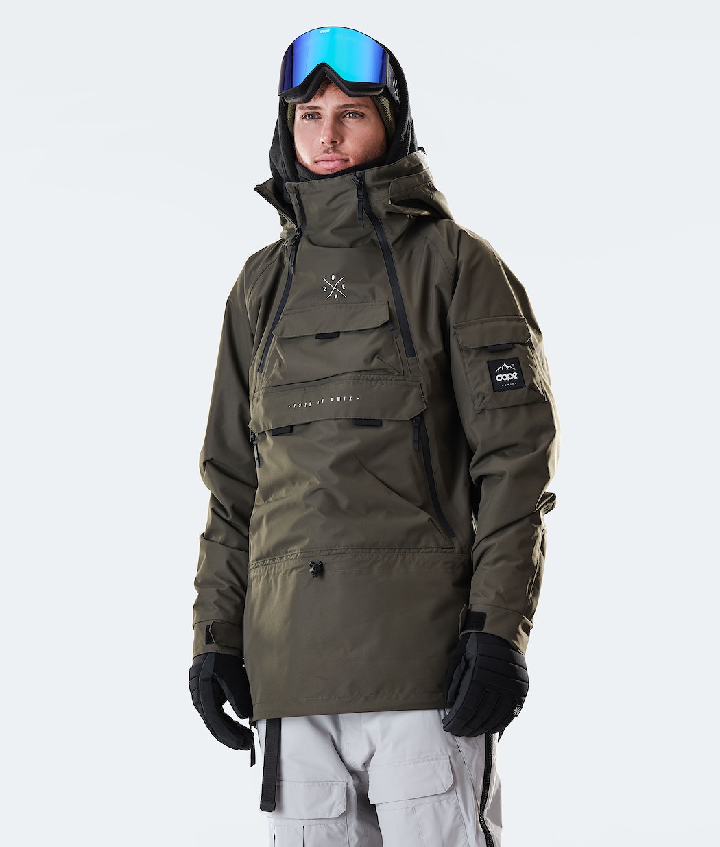 Dope Akin 2020 Snowboardjacke Herren Olivgrün Grün | 964-KRHNZI