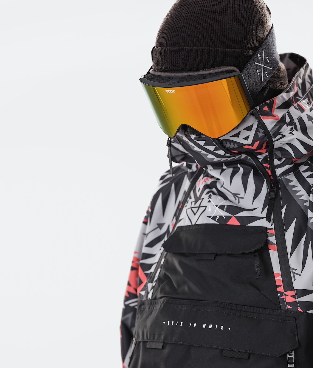Dope Akin 2020 Snowboardjacke Herren Rot Schwarz | 940-DJWZXP
