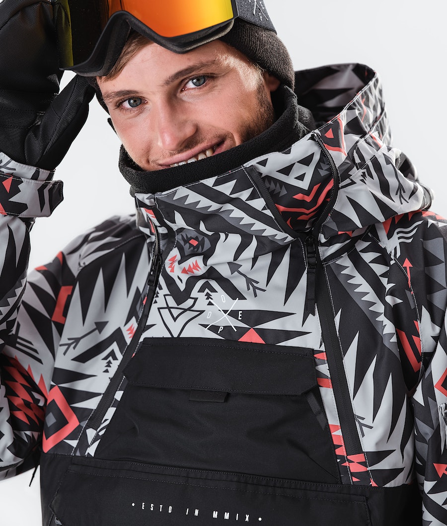 Dope Akin 2020 Snowboardjacke Herren Rot Schwarz | 940-DJWZXP