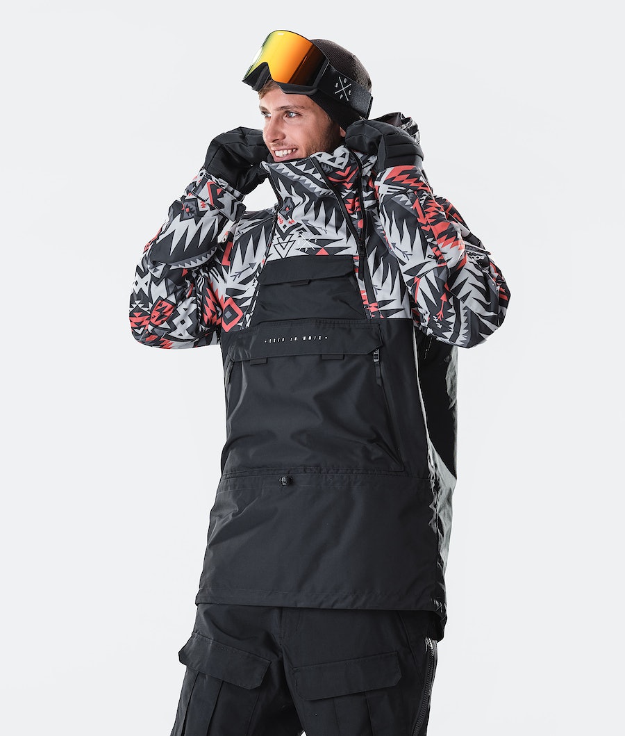 Dope Akin 2020 Snowboardjacke Herren Rot Schwarz | 940-DJWZXP