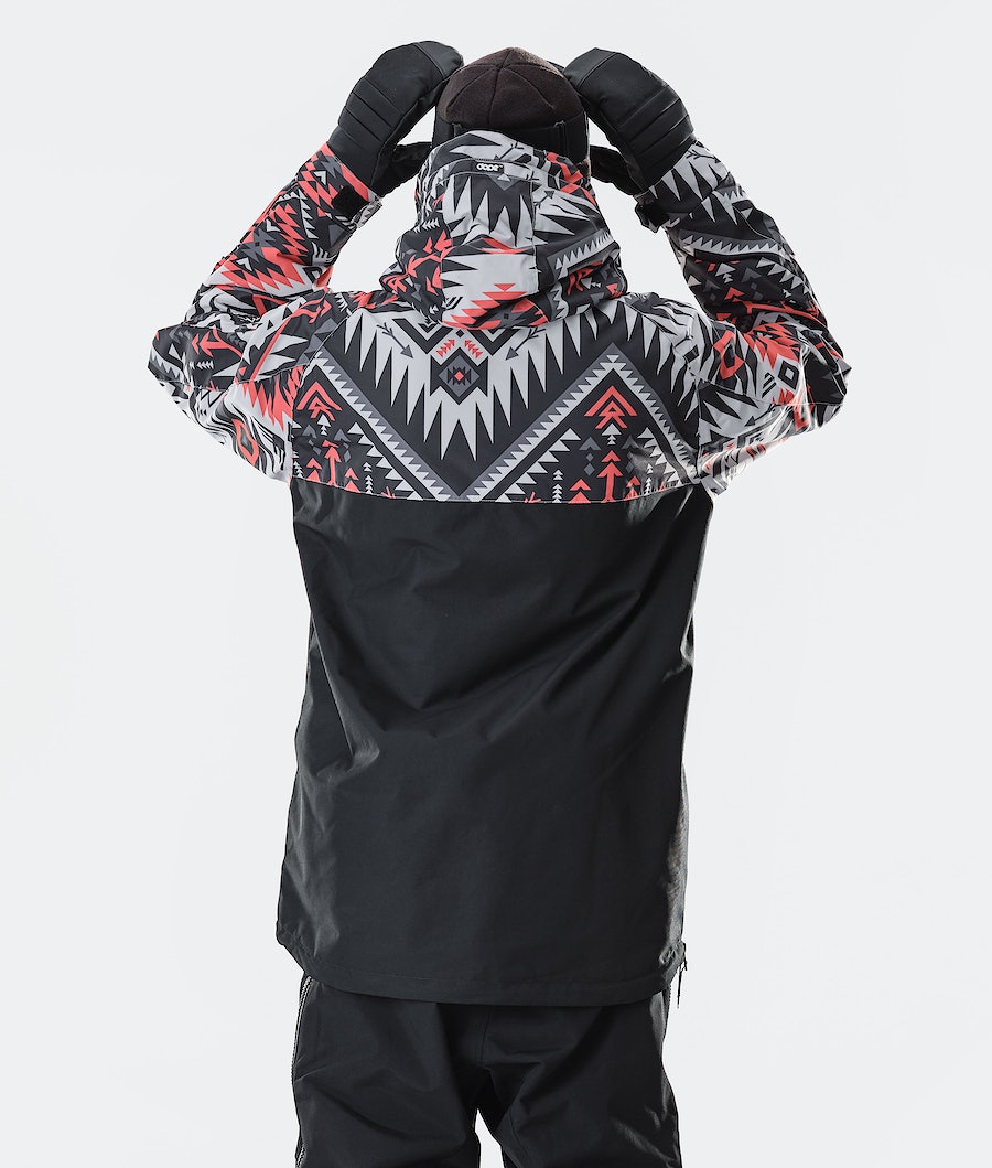 Dope Akin 2020 Snowboardjacke Herren Rot Schwarz | 940-DJWZXP