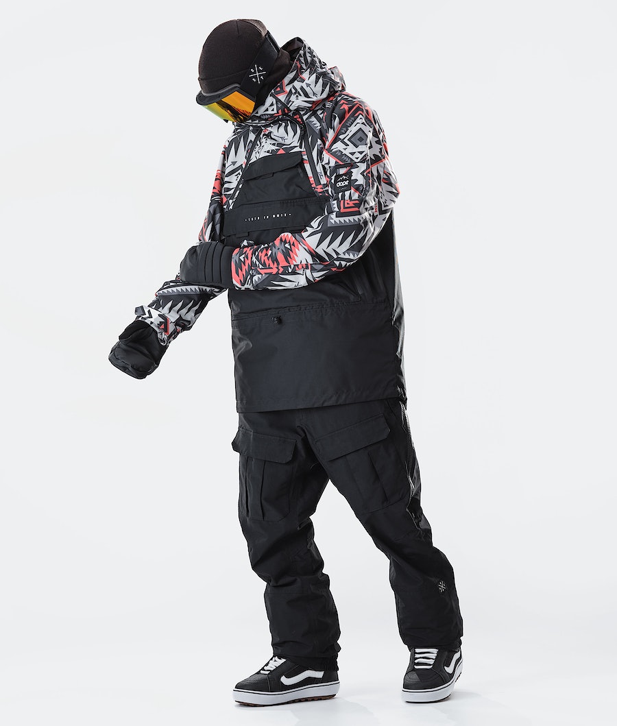 Dope Akin 2020 Snowboardjacke Herren Rot Schwarz | 940-DJWZXP
