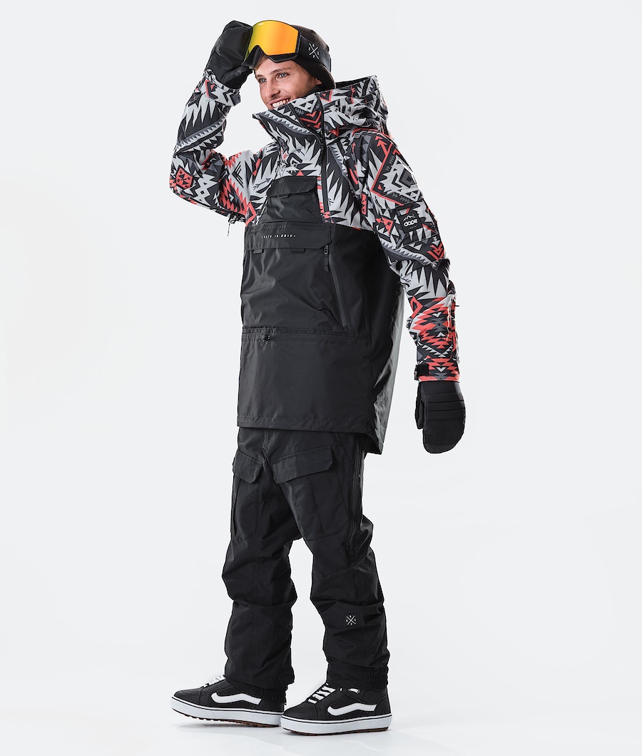 Dope Akin 2020 Snowboardjacke Herren Rot Schwarz | 940-DJWZXP